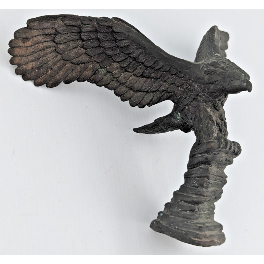 Vintage Bronze Metal Eagle Topper Finial Solid 4-3/4" H - Picture 5 of 13